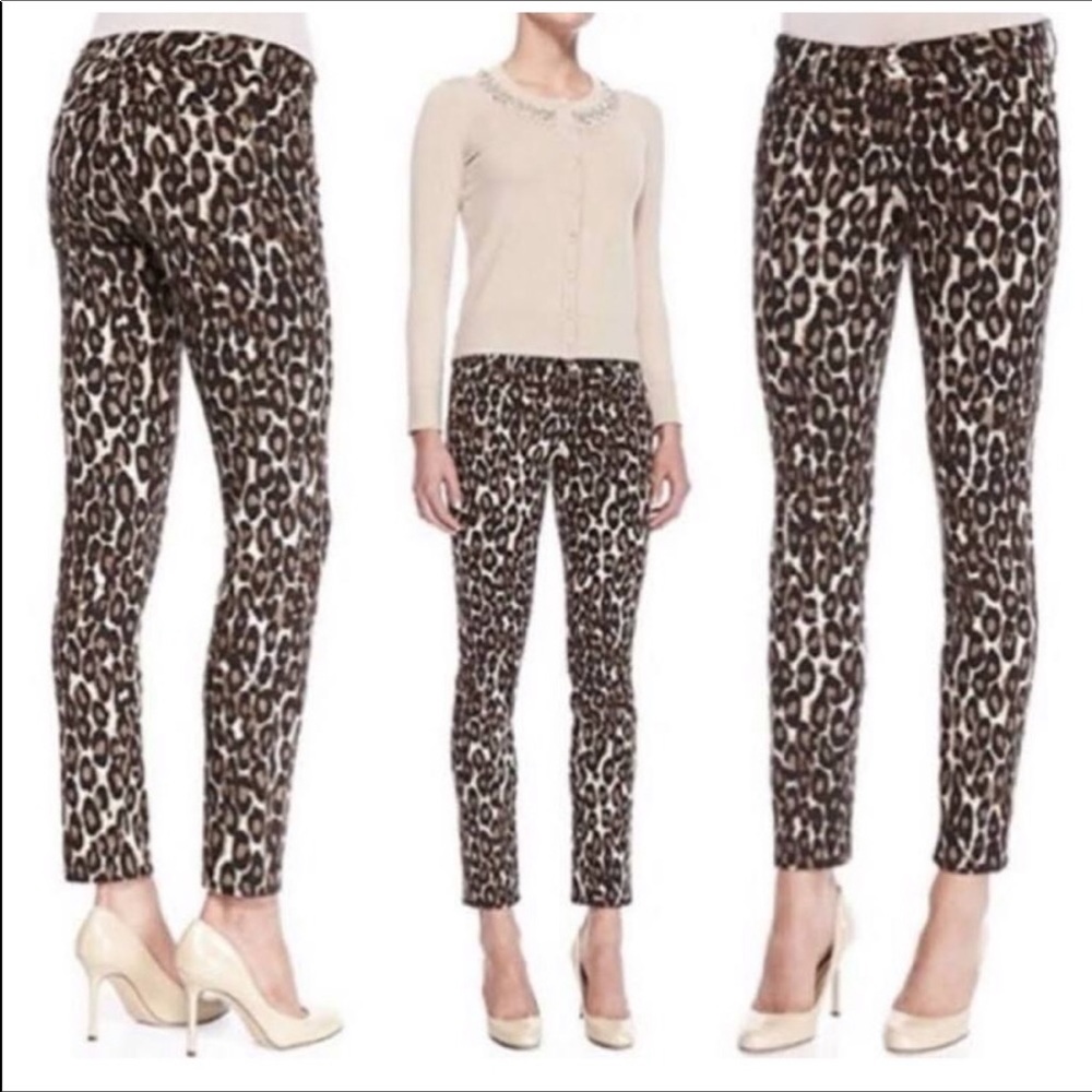 Kate spade leopard print skinny jeans